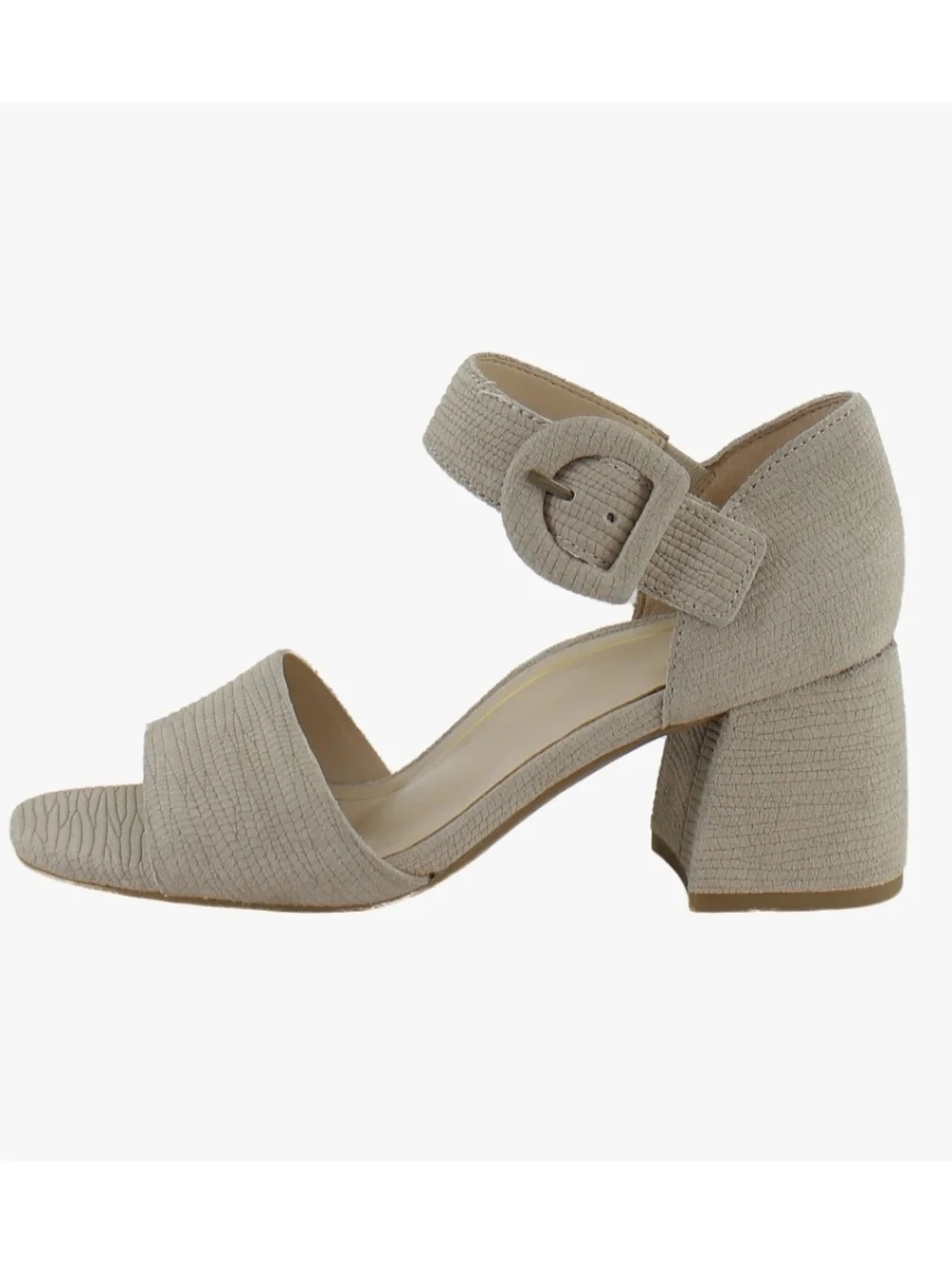NEW Vionic Chardonnay Sandals Beige Cobblestone Leather Dress Heels Size 9.5 - Picture 3 of 15